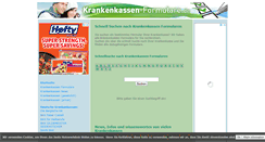 Desktop Screenshot of krankenkassen-formulare.de
